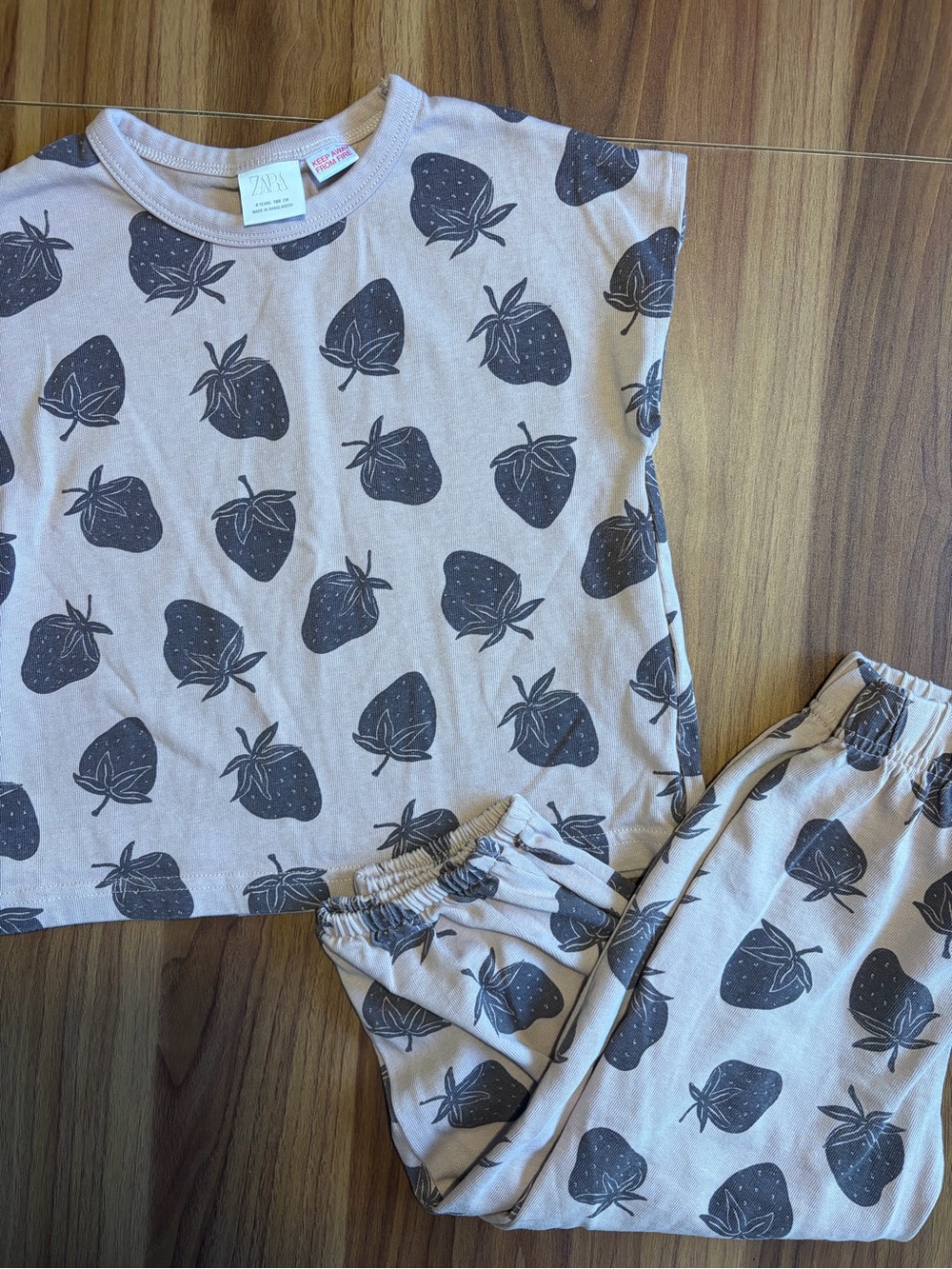 Zara 4Y Strawberry Jogger Set